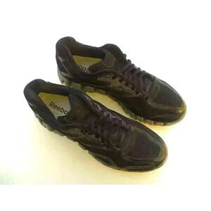 Reebook Mens Zig Sonic Running Shoes Black 1-V51084 Low Top Lace Up 9.5